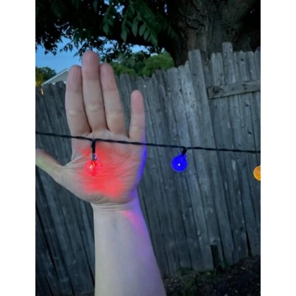 Solar String Lights Outdoor 100 Led 40 Feet Multi-Color Crystal Globe Lights - Picture 1 of 2